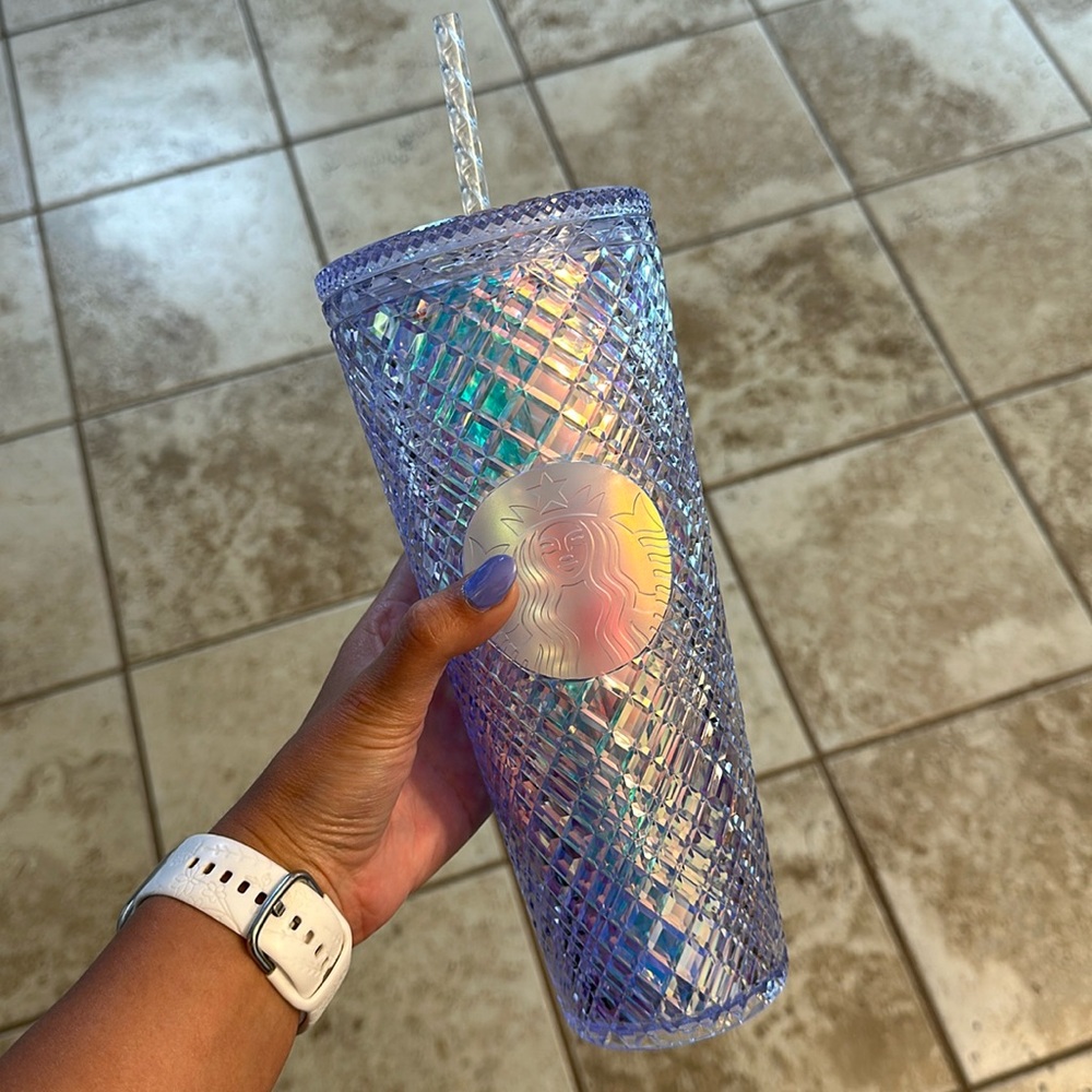 Diamond white Starbucks cup